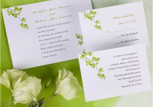 Affordable Modern Wedding Invitations Modern Green Wind Bell Printable Online Wedding