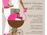 African American Couple Baby Shower Invitations African American Carriage Couple Baby Shower Invitation