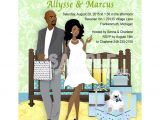 African American Couple Baby Shower Invitations L View Fullsize Image