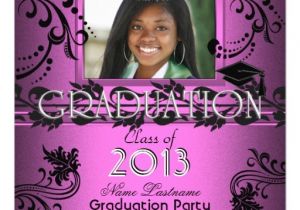 African American Graduation Invitations African American Graduation Party Pink Girl Photo 5 25