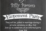 After Elopement Party Invitations after the Wedding Party Invitations or Elopement Party