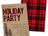 After the Holidays Party Invitations Flannel Party Holiday Party Invitation Pear Tree
