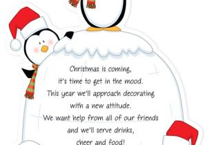 After the Holidays Party Invitations Penguin S Igloo Christmas theme Card is Flat with