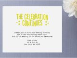 After the Wedding Party Invitations after Party Invitation Wording Cimvitation