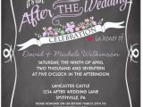 After the Wedding Party Invitations after Wedding Party Invitation Wording Cobypic Com