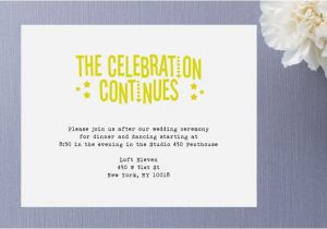 After Wedding Party Invitations after Party Invitation Wording