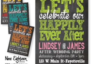 After Wedding Party Invitations Items Similar to after Wedding Party Invitation Let S