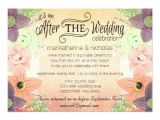 After Wedding Party Invitations Watercolor Flowers after Wedding Invitations