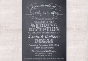 After Wedding Party Invitations Wedding Reception Celebration after Party Invitation Custom