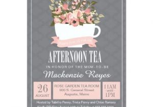 Afternoon Tea Baby Shower Invitations Tea Party Baby Shower Invitations