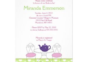 Afternoon Tea Bridal Shower Invitation Wording afternoon Tea Invitation Wording