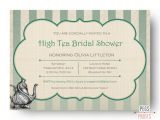 Afternoon Tea Bridal Shower Invitation Wording High Tea Bridal Shower Invitation Printable Bridal Tea Party