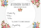 Afternoon Tea Party Invitation Template Free Printable High Tea Invitation orderecigsjuice Info