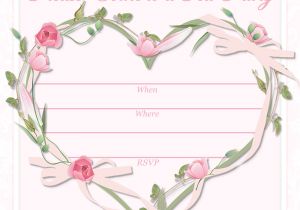 Afternoon Tea Party Invitation Template Free Printable Party Invitations Free Printable Pink Tea