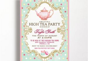 Afternoon Tea Party Invitation Wording Awesome Bridal Shower Invitation Wording High Tea Ideas