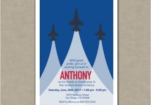 Air force Going Away Party Invitations Air force Invitation Going Away Bootcamp Deployment
