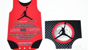 Air Jordan Baby Shower Invitations Air Jordan Inspired Collection Printable by