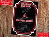 Air Jordan Baby Shower Invitations Basketball Air Man Baby Shower Invitation by