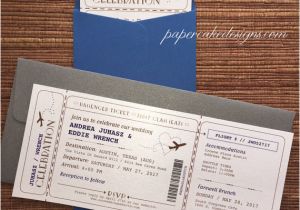 Airline Ticket Wedding Invitation Template Free Boarding Pass Airline Ticket Invitation Diy Printable Pdf