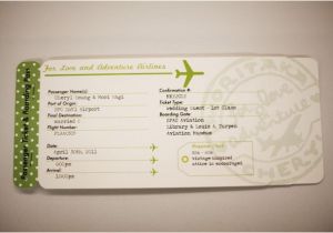 Airline Ticket Wedding Invitation Template Free Plane Ticket Invitations Passport Programs and Luggage
