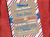 Airplane themed Baby Shower Invitations Airplane theme Baby Shower Invitation Vintage Invite 4×6 or