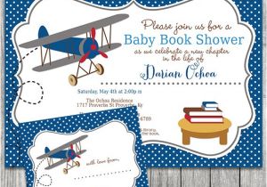 Airplane themed Baby Shower Invitations Airplane themed Baby Shower Invitation with by