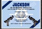 Airsoft Birthday Party Invitation Template Airsoft Gun Battle Personalized Party Invitation