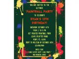 Airsoft Birthday Party Invitation Template Paintball Invites Party Invitations Ideas