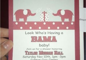Alabama Baby Shower Invitations Pin by Taylor Hall On Roll Tide Y All