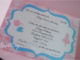 Alice and Wonderland Baby Shower Invitations Alice In Wonderland Invitations Sparkling events & Designs