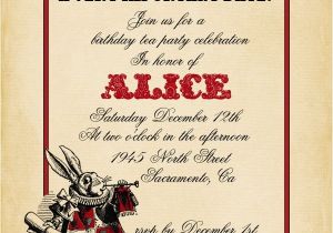 Alice In Wonderland Bridal Shower Invitation Template Playing Card Alice In Wonderland Invitation Bridal Shower