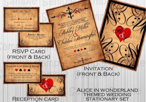 Alice In Wonderland Wedding Invitation Template 12 Alice In Wonderland Wedding Invitations Alice In
