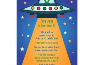 Alien Birthday Invitations Alien Birthday Cards Alien Birthday Card Templates