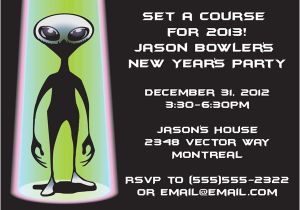 Alien Birthday Invitations Space Aliens Invitation