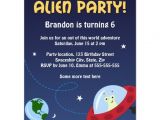Alien Birthday Party Invitations Alien Party Invitation for Kids Birthday Parties Zazzle