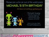 Alien Party Invitations Alien Birthday Invitation Alien Party Out Of This World