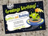Alien Party Invitations Alien Birthday Party Invitations Space Alien Outer Space