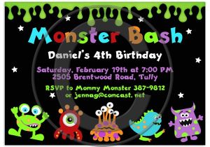 Alien Party Invitations Alien Monster Party Invitations