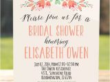 All White Bridal Shower Invitations Rustic Bridal Shower Invitation Floral Bridal Shower Invite