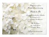 All White Bridal Shower Invitations White Hydrangea Bridal Shower Invitation 5" X 7