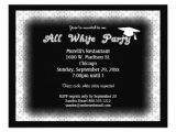 All White Party Invitation Wording All White attire theme Party Invitation From Zazzlecom