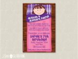 Almost Sleepover Party Invitations Girls Almost A Slumber Party Birthday Party by