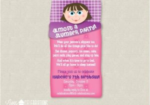 Almost Sleepover Party Invitations Printable Almost A Slumber Party for Boys by