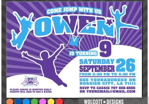 Altitude Trampoline Park Birthday Party Invitations Altitude Trampoline Park Trampoline Party Invitation Bounce