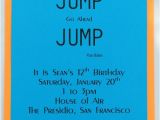 Altitude Trampoline Park Birthday Party Invitations Jac O 39 Lyn Murphy Jump
