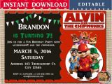 Alvin and the Chipmunks Birthday Invitation Template 17 Best Images About Ray Ray S 1st Birthday Ideas On