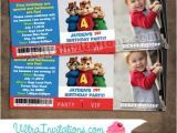 Alvin and the Chipmunks Birthday Invitation Template Alvin & Chipmunk Ticket Invitations Brittany Miller
