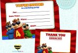 Alvin and the Chipmunks Birthday Invitation Template Free