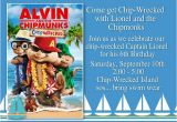 Alvin and the Chipmunks Birthday Invitation Template Unique Ideas for Alvin and the Chipmunks Birthday