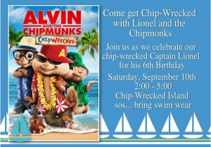 Alvin and the Chipmunks Birthday Invitation Template Unique Ideas for Alvin and the Chipmunks Birthday